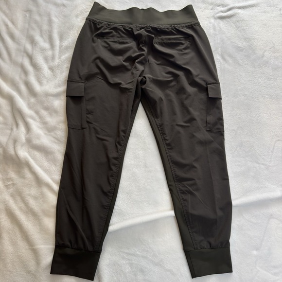 Athleta Sutton Jogger Pants Green Women's 8P Lightweight Cargo Pockets - Picture 9 of 9
